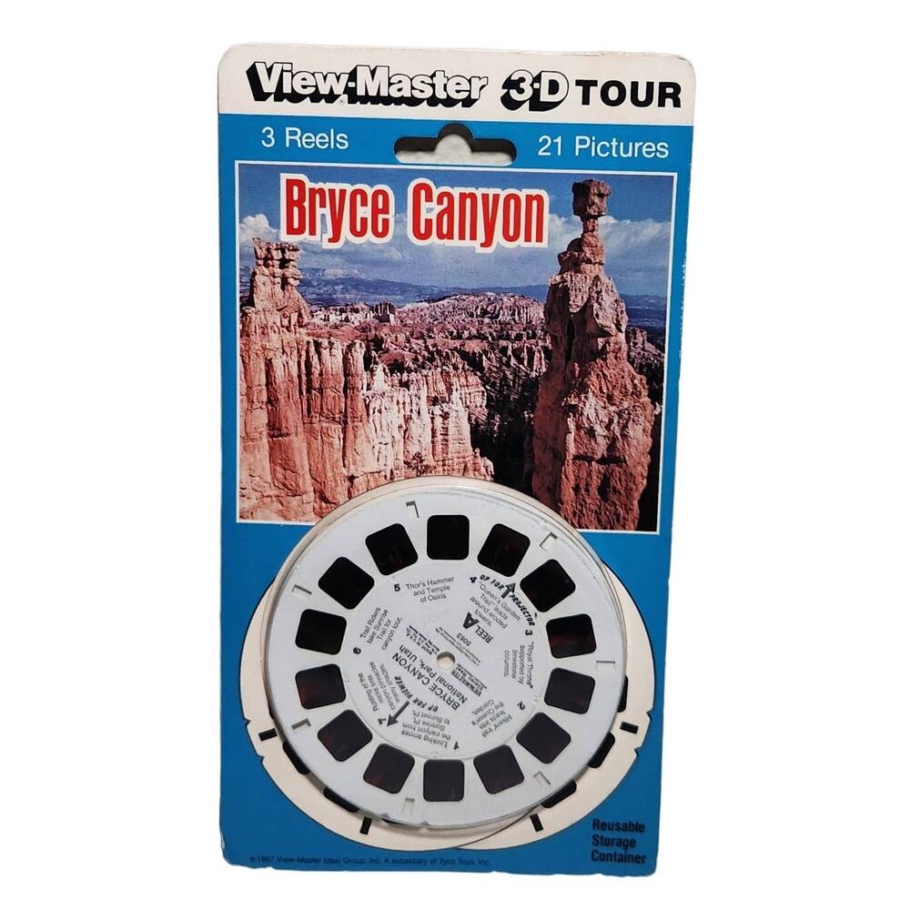View-Master Vintage 3-D Tour Bryce Canyon Utah Reel 3 Pack New Sealed 1991